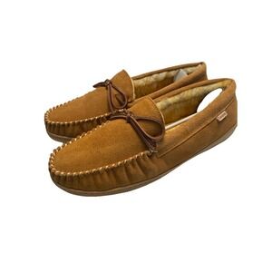 Tamarac Camper Tan Cowhide Mens Size 13 Moccasin Comfort Slippers Shoes